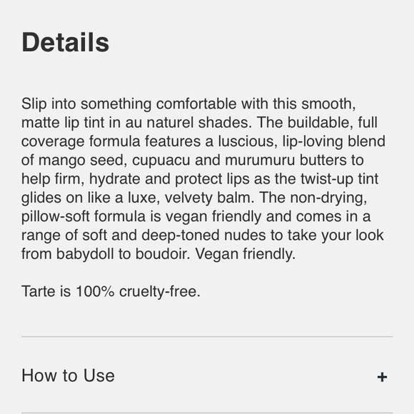 5/$25 Tarte Lippie Lingerie Whisper New - Picture 3 of 5